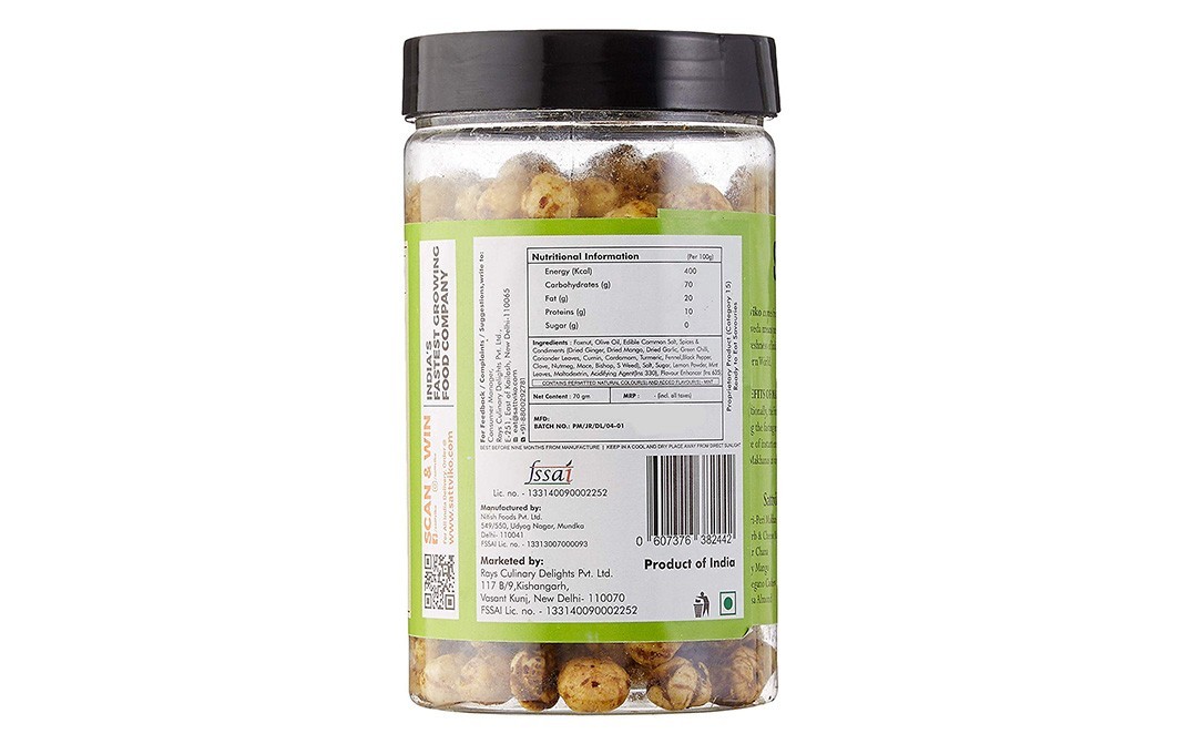 Sattviko Pudina Makhane (Foxnuts)    Plastic Jar  70 grams